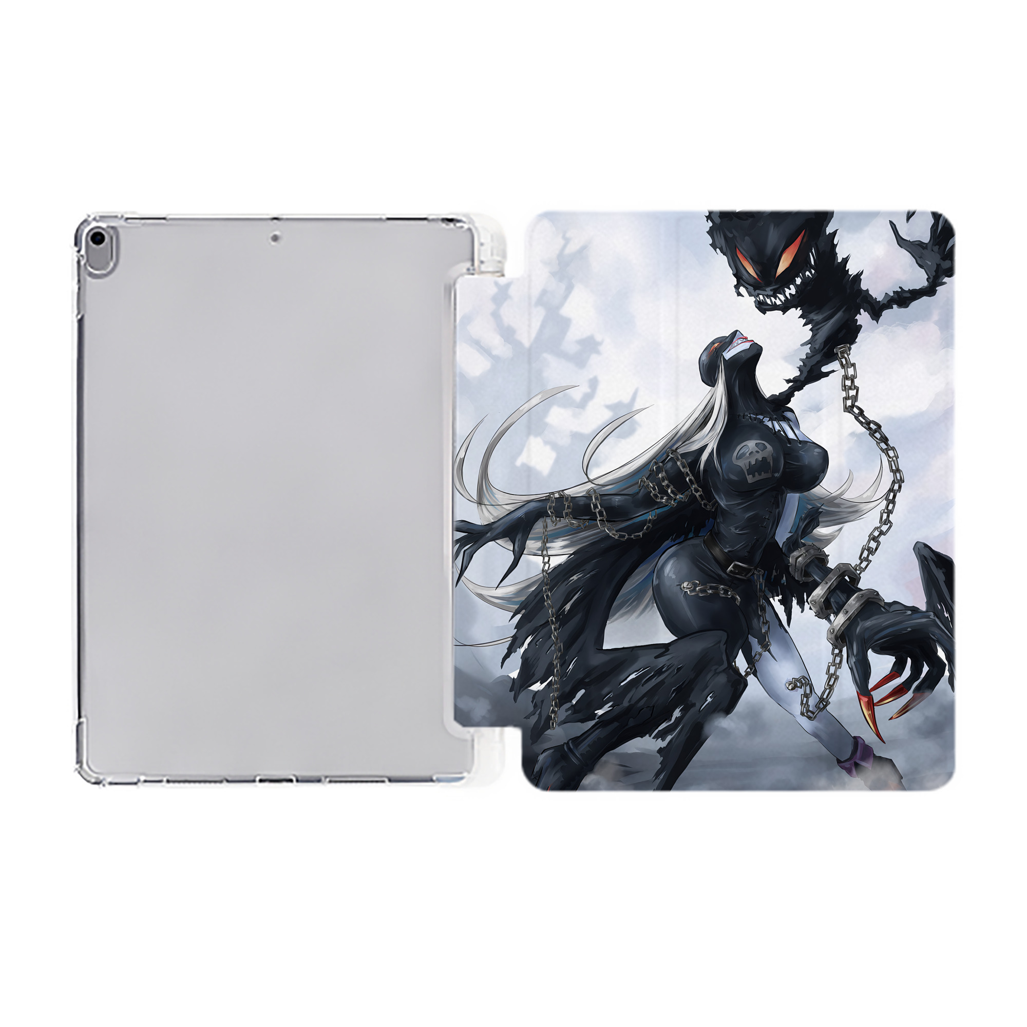 （画像用） Digimon デジタルモンスター/デジモン IPad ケース ペン収納付き 三つ折りスタンド PUレザー×シリコン 対応機種9.5/10.5/10.9インチ